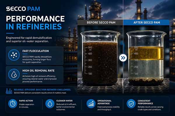 Rompere la barriera dell'olio emulsificato - Analisi tecnica chiave della poliacrilammide nel trattamento delle acque reflue oleose e nella separazione olio-acqua